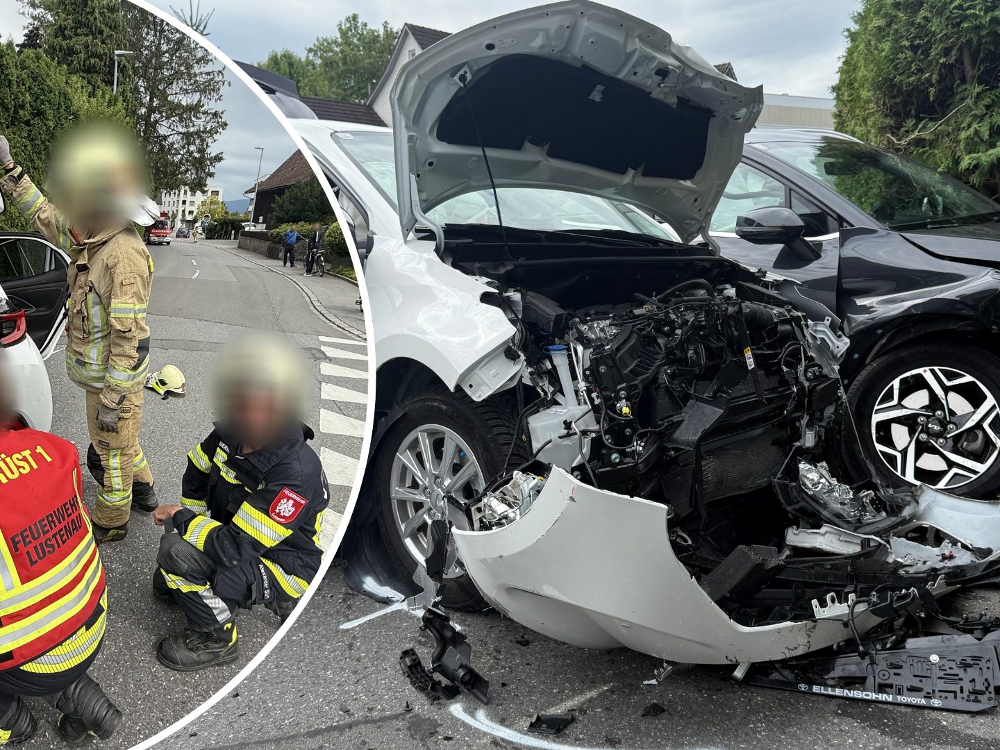 Lustenau: Verkehrsunfall nach Vorrangverletzung