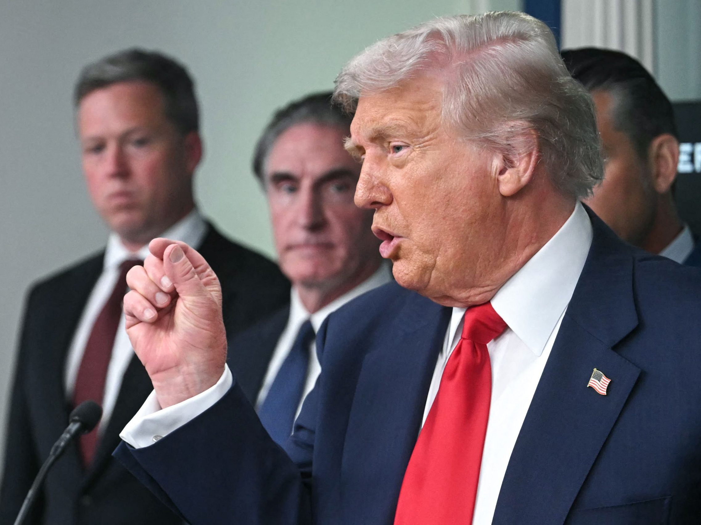 US-Präsident Trump will neim Treffen in Alaska kein Abkommen mit Putin schließen. US-Präsident Trump will neim Treffen in Alaska kein Abkommen mit Putin schließen.
