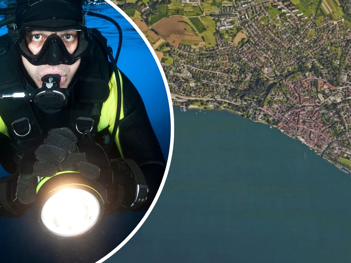 Schweizer Spezialtaucher bergen Toten aus Bodensee vor Überlingen. (Symbolbild)