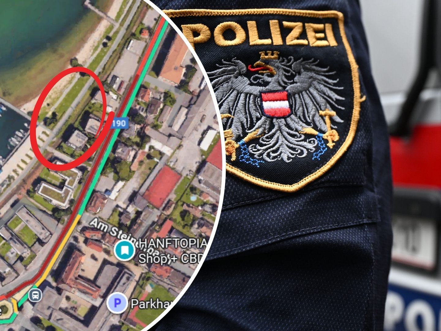 Der Unfall ereignete sich am Radweg entlang der Pipeline bei Bregenz, auf Höhe der Reichsstraße, Hausnummer 9.