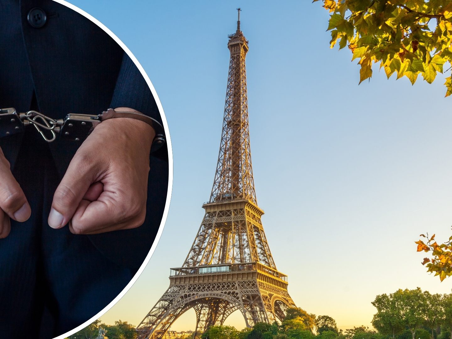 Drei Menschen wurden in Paris festgenommen, weil sie unerlaubt auf den Eiffelturm kletterten.