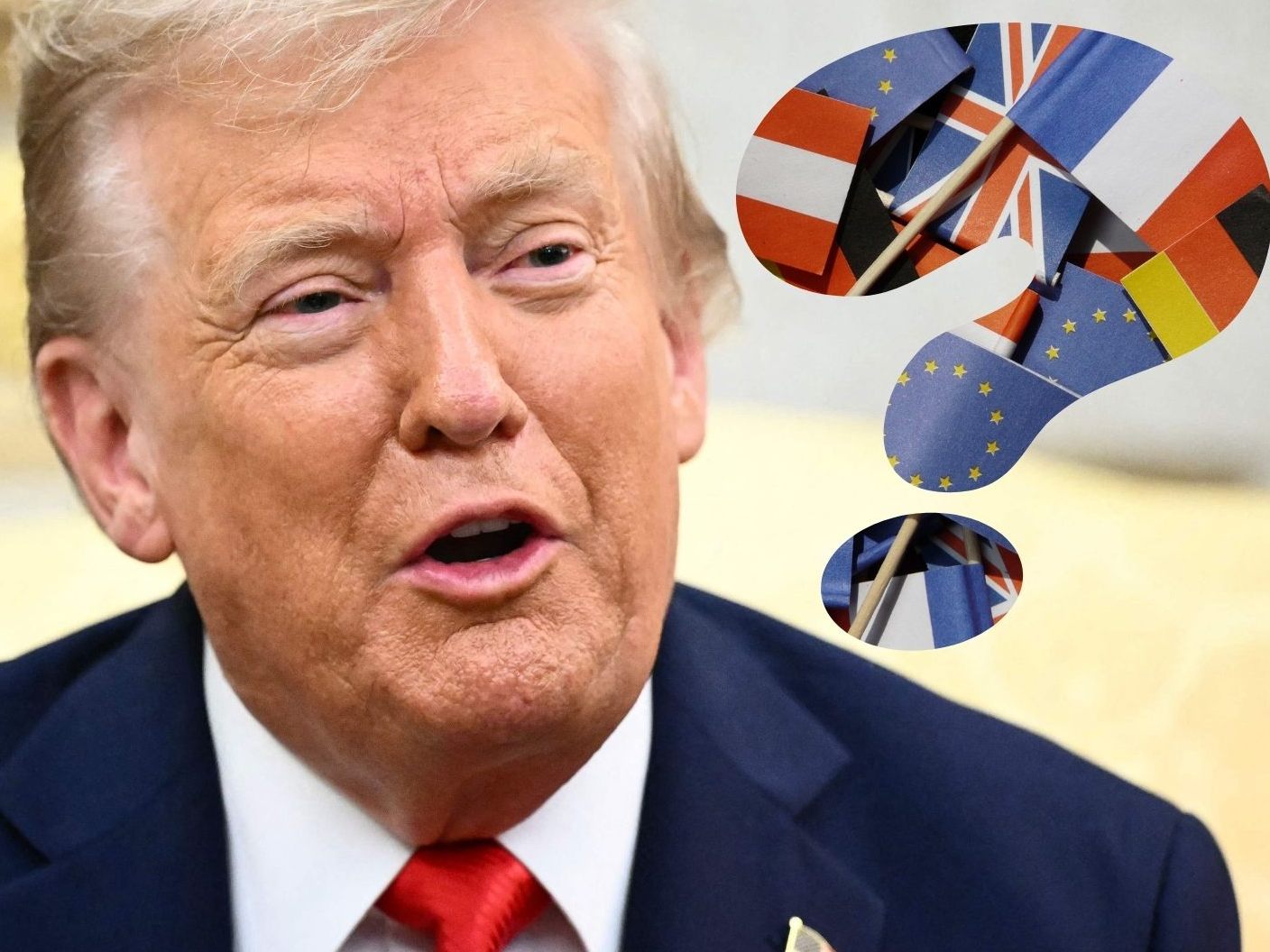 Donald Trump behauptet, als "Präsident von Europa" bekannt zu sein. Donald Trump behauptet, als "Präsident von Europa" bekannt zu sein.