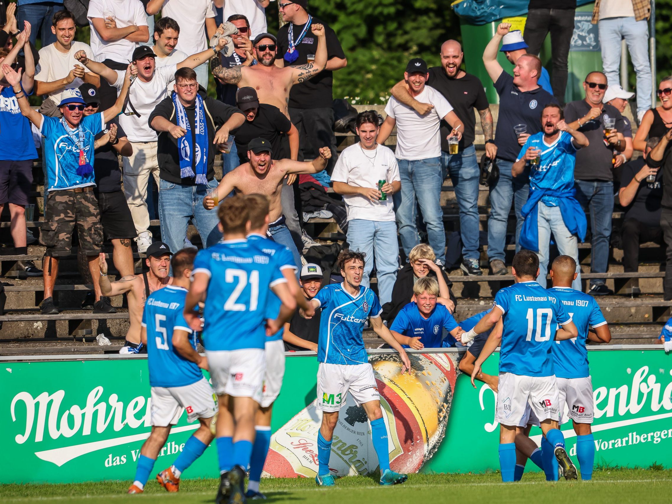 Vier Treffer im Derby zwischen dem FC Dornbirn und FC Lustenau.