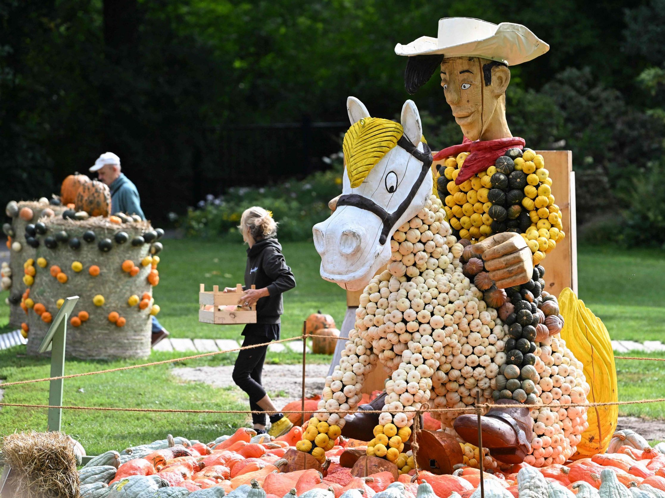 Wenn Lucky Luke auf Hokkaido trifft: Kürbisschau der Superlative.