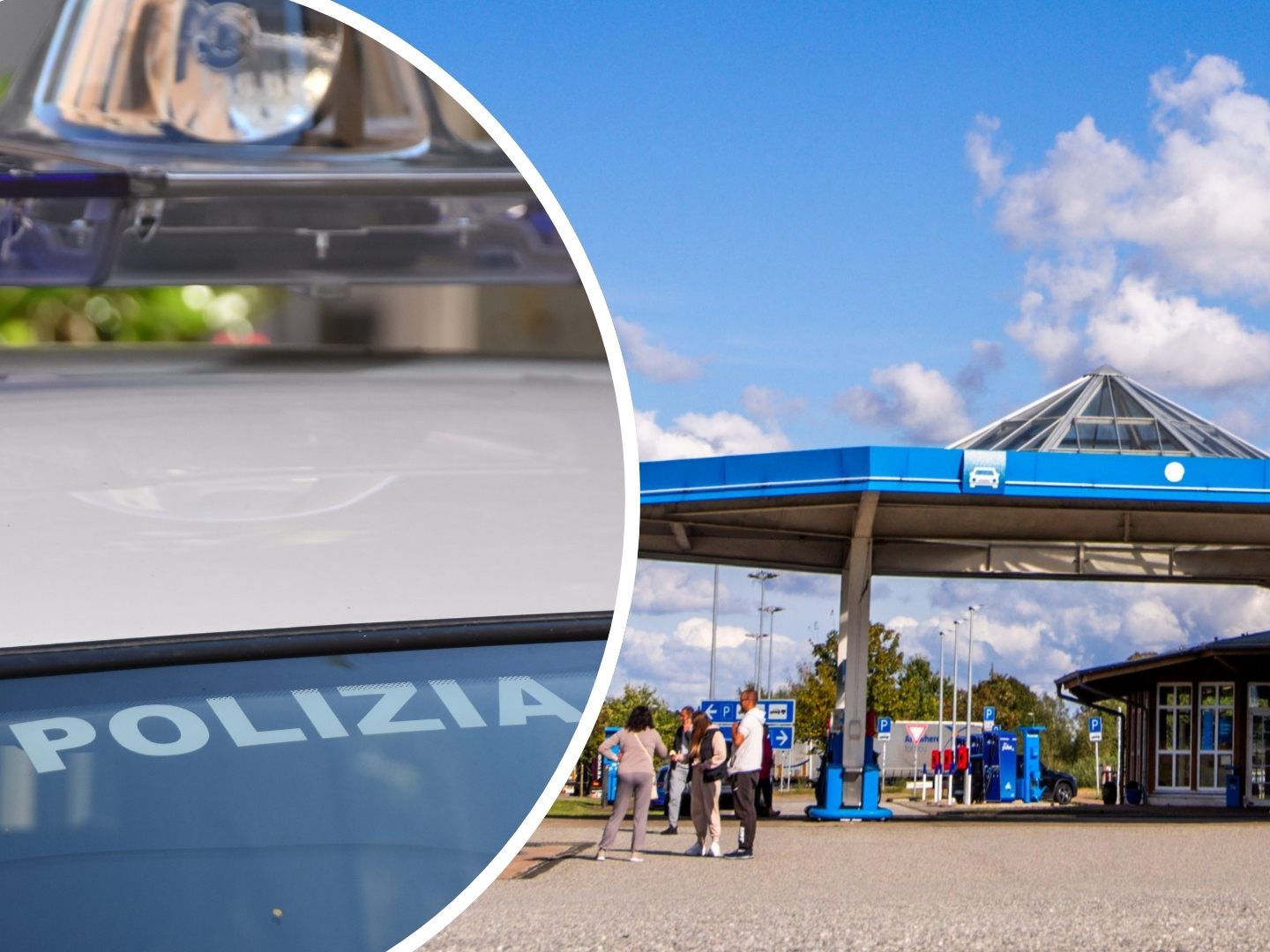 Ein Vater aus Frankreich ließ seine acht- und zehnjährigen Töchter an einer Raststätte in Italien zurück.
