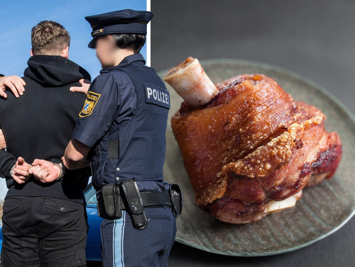 Angriff mit Schweinshaxe: Zivilcourage verhindert Schlimmeres. (Symbolbild)