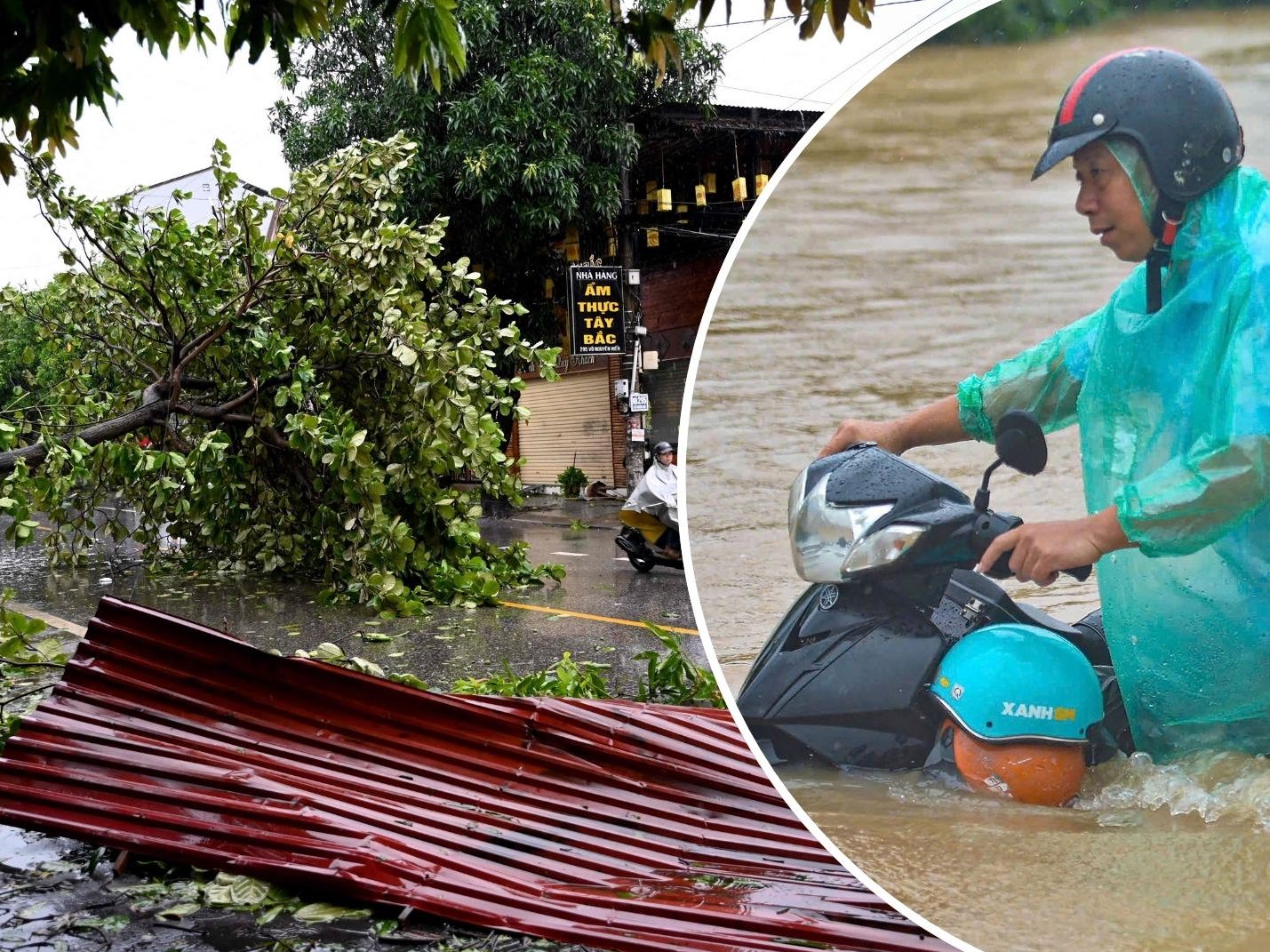 Vietnam nach Taifun "Kajiki": Häuser zerstört, Millionen ohne Strom.