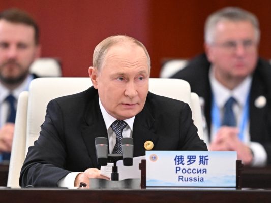 Russlands Präsident Putin beim SCO-Gipfel in Tianjin Russlands Präsident Putin beim SCO-Gipfel in Tianjin