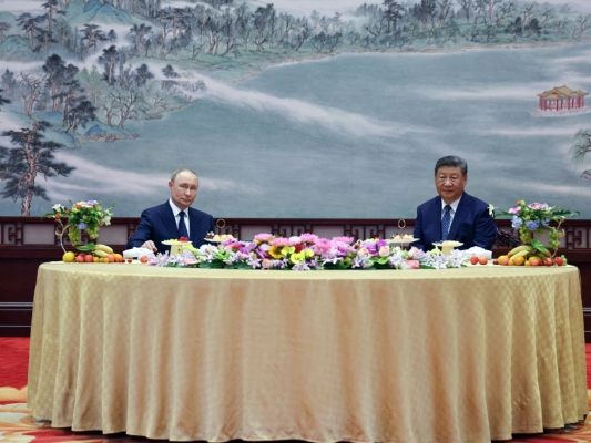 Szene vom Treffen Putins mit Xi Jinping in Peking Szene vom Treffen Putins mit Xi Jinping in Peking