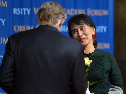 Suu Kyi bei einem Auftritt in New York im Jahr 2012