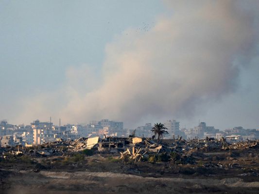Rauchwolken über dem Gazastreifen