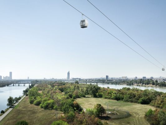 Renderings der geplanten Seilbahn Renderings der geplanten Seilbahn