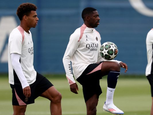 Auch Doue (links) und Dembele (rechts) sind aktuell verletzt Auch Doue (links) und Dembele (rechts) sind aktuell verletzt