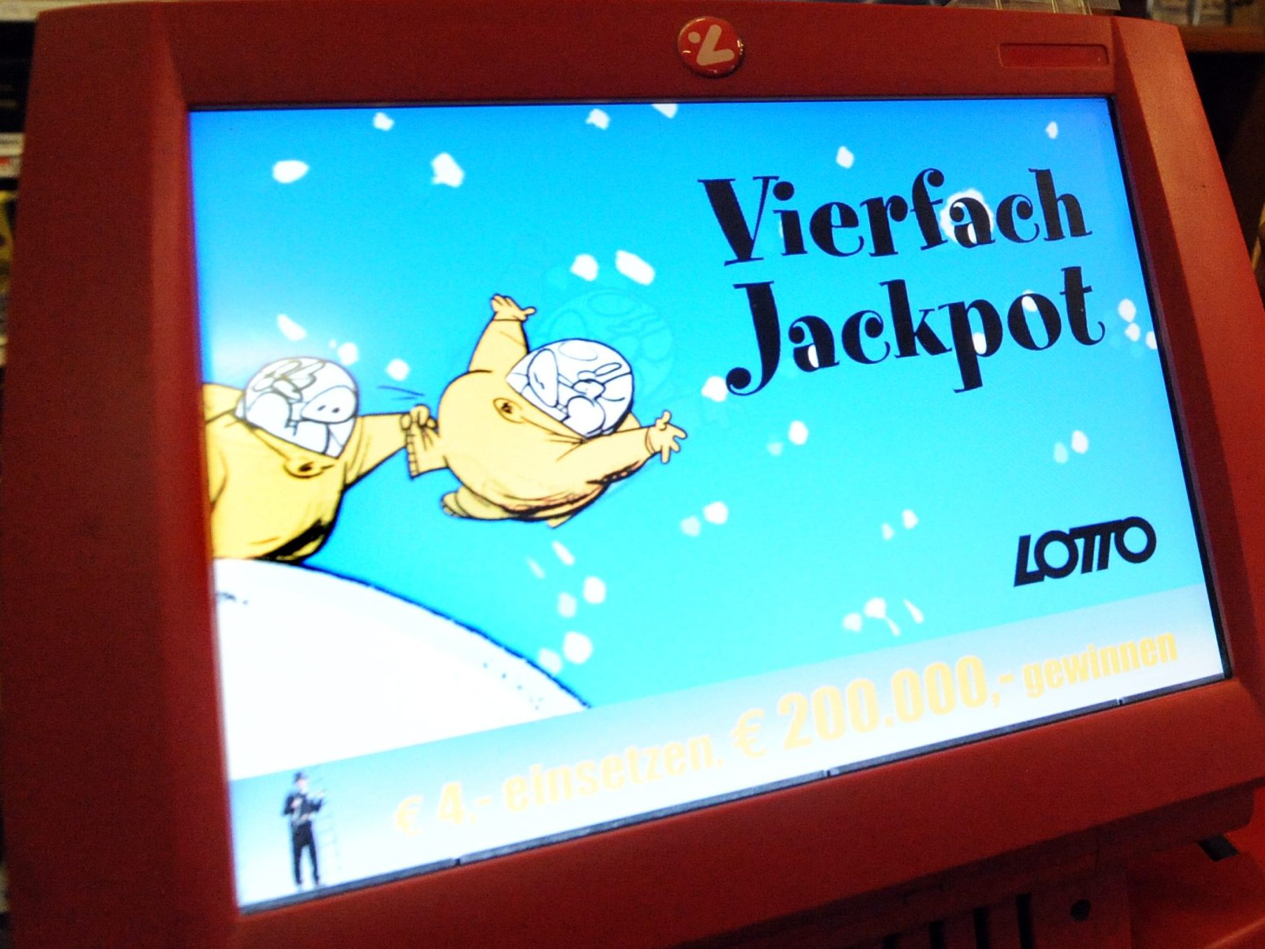 Lotto-Vierfachjackpot am Mittwoch.