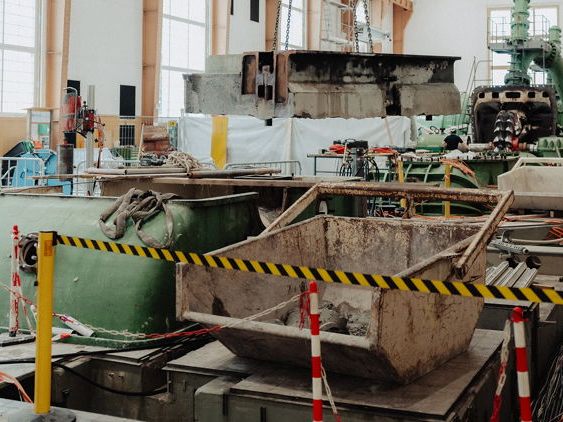 Die Bauarbeiten in der Maschinenhalle laufen aktuell und werden bis Juli 2026 andauern. Die Bauarbeiten in der Maschinenhalle laufen aktuell und werden bis Juli 2026 andauern.