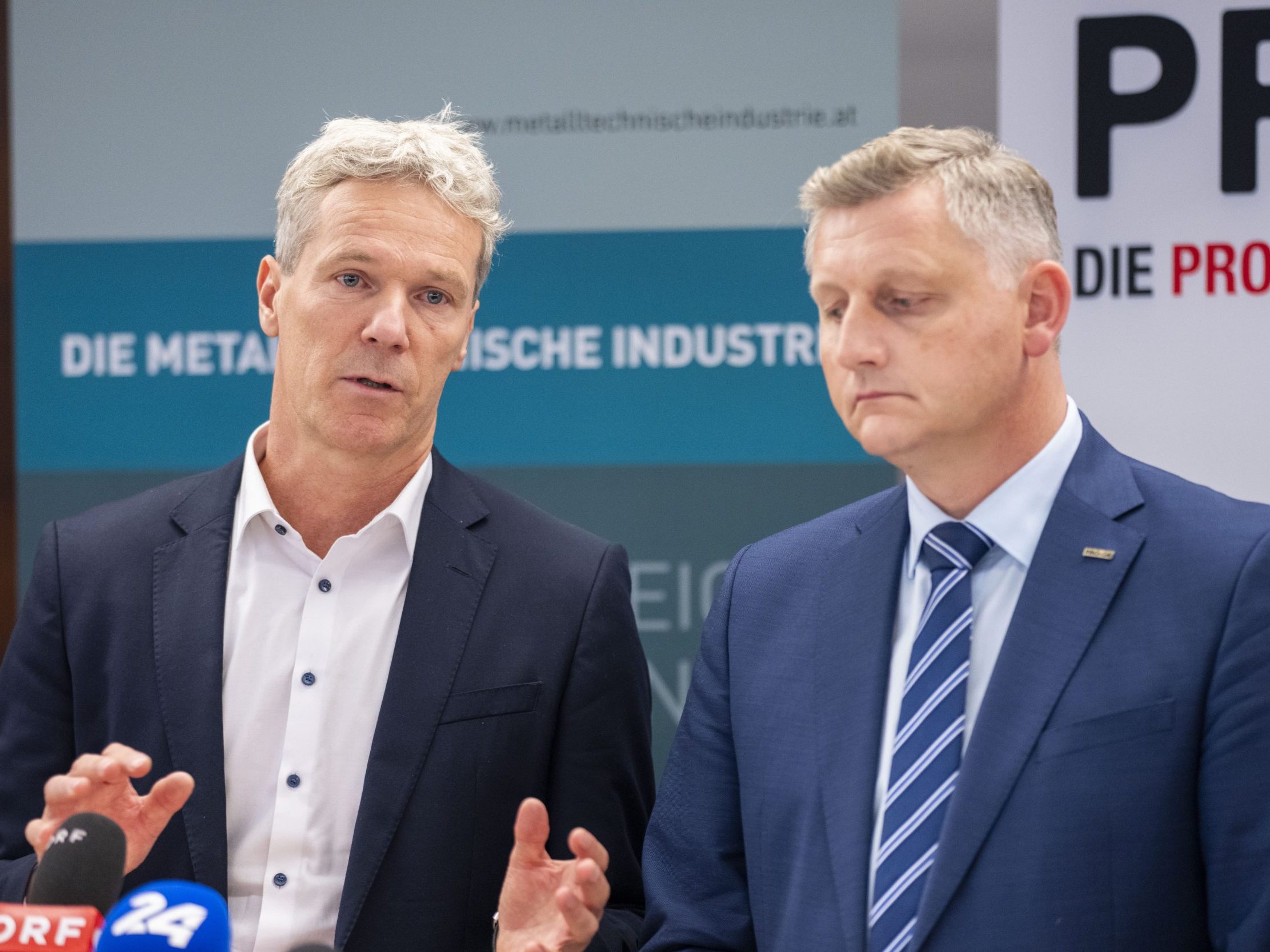 Knill (FMTI) und Binder (PRO-GE). Knill (FMTI) und Binder (PRO-GE).