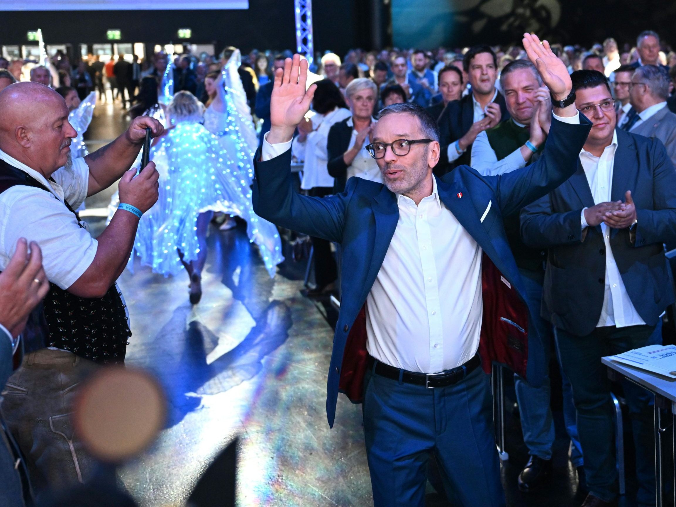 Herbert Kickl ist am Samstag als Bundesparteichef der FPÖ wiedergewählt worden.