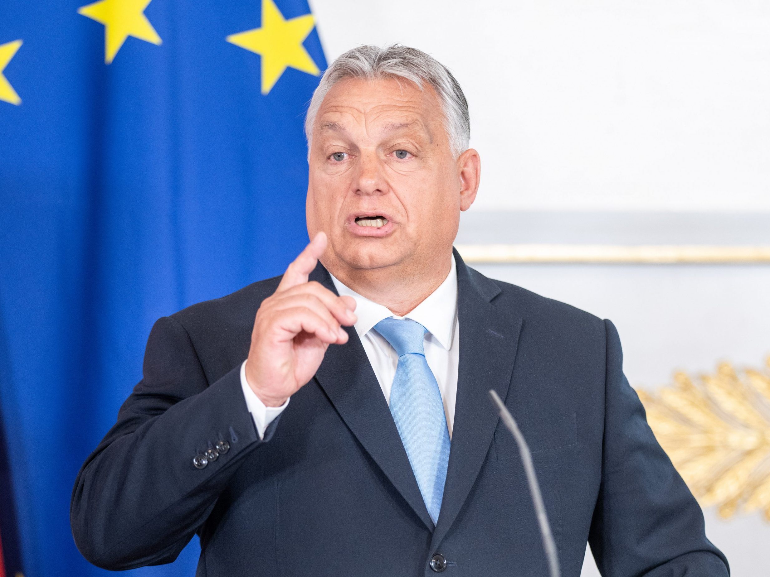 Orbán bei einem Aufenthalt in Wien.