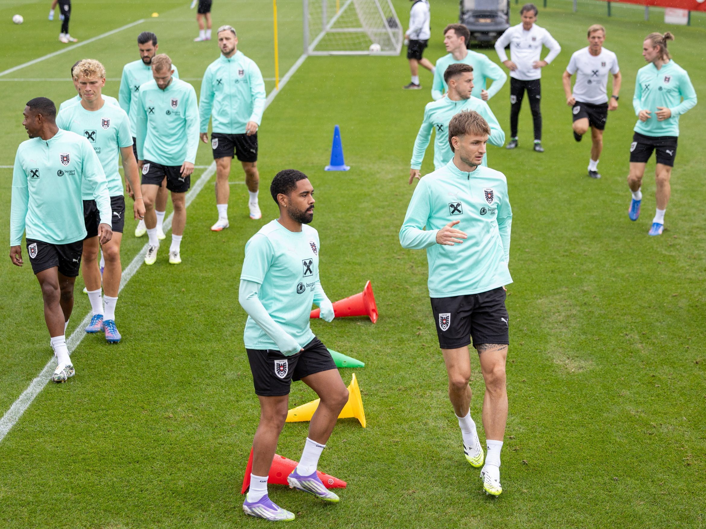 Das ÖFB-Team bereitet sich auf das Spiel gegen Bosnien vor.