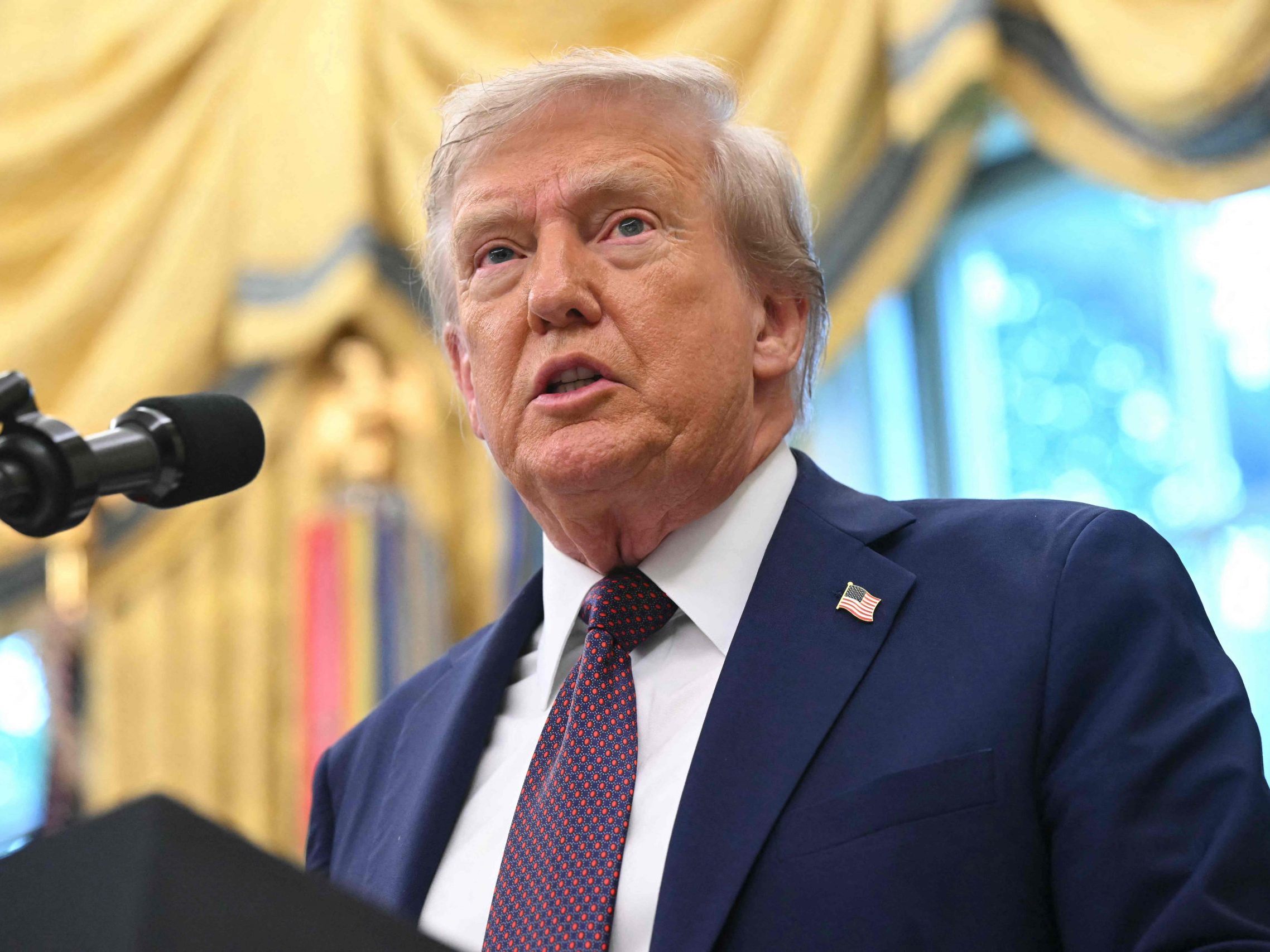 US-Präsident Donald Trump am 2. September 2025 im Oval Office des Weißen Hauses in Washington. US-Präsident Donald Trump am 2. September 2025 im Oval Office des Weißen Hauses in Washington.