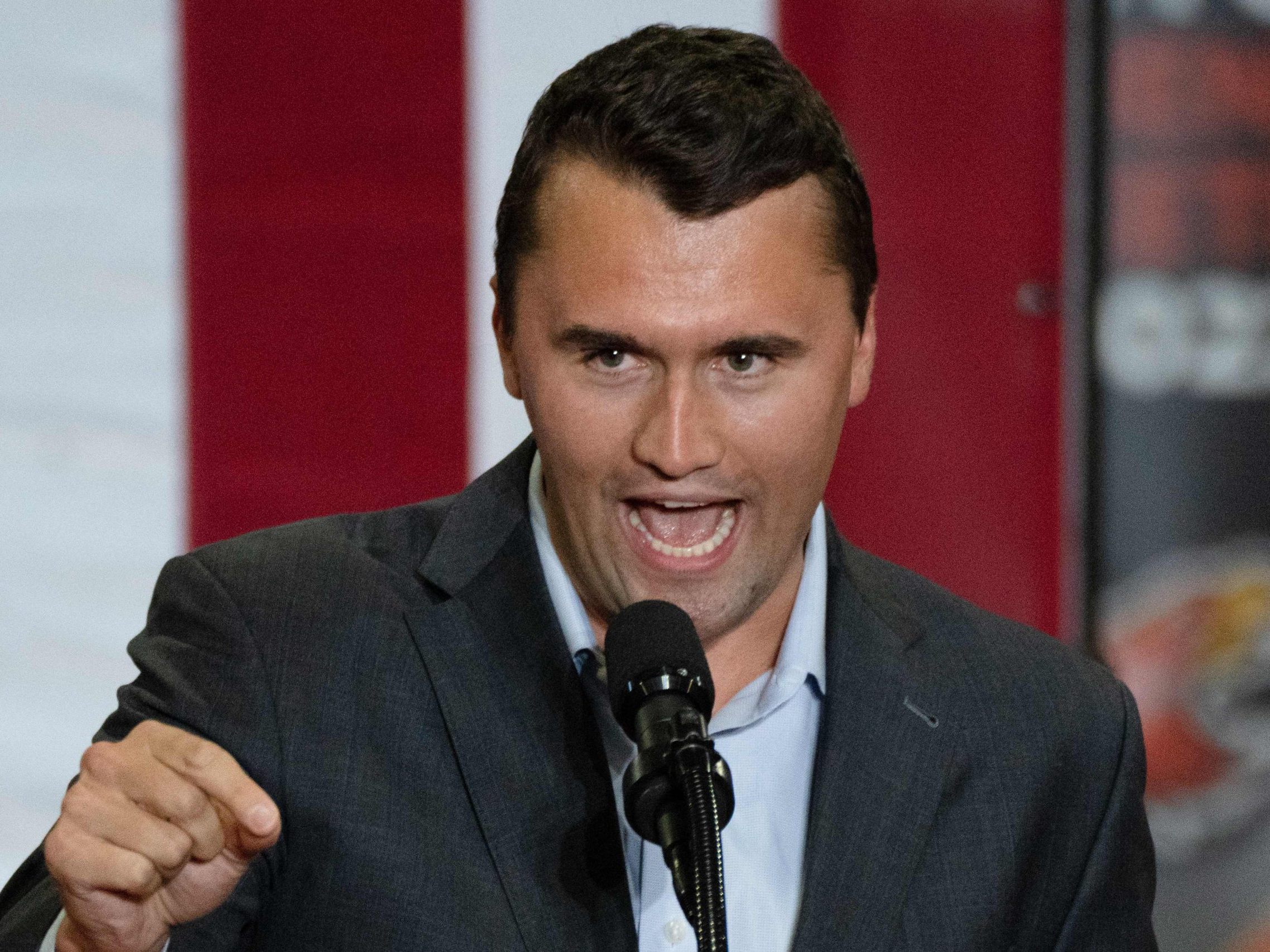 Der US-Aktivist Charlie Kirk bei einer Wahlkampfveranstaltung am 31. Juli 2024 in Glendale, Arizona.