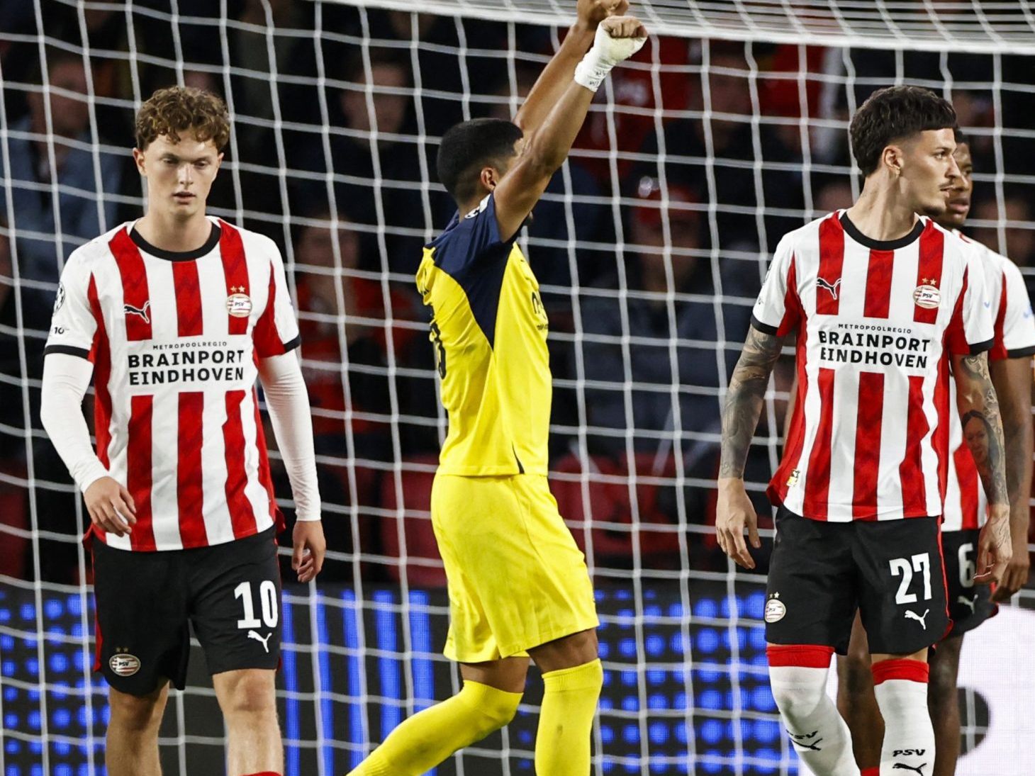 Bislang kam Paul Wanner bei PSV nur zu drei Kurzeinsätzen, hier bei der 1:3-Niederlage im ersten Champions League-Spiel gegen Union Saint-Gilloise. Bislang kam Paul Wanner bei PSV nur zu drei Kurzeinsätzen, hier bei der 1:3-Niederlage im ersten Champions League-Spiel gegen Union Saint-Gilloise.