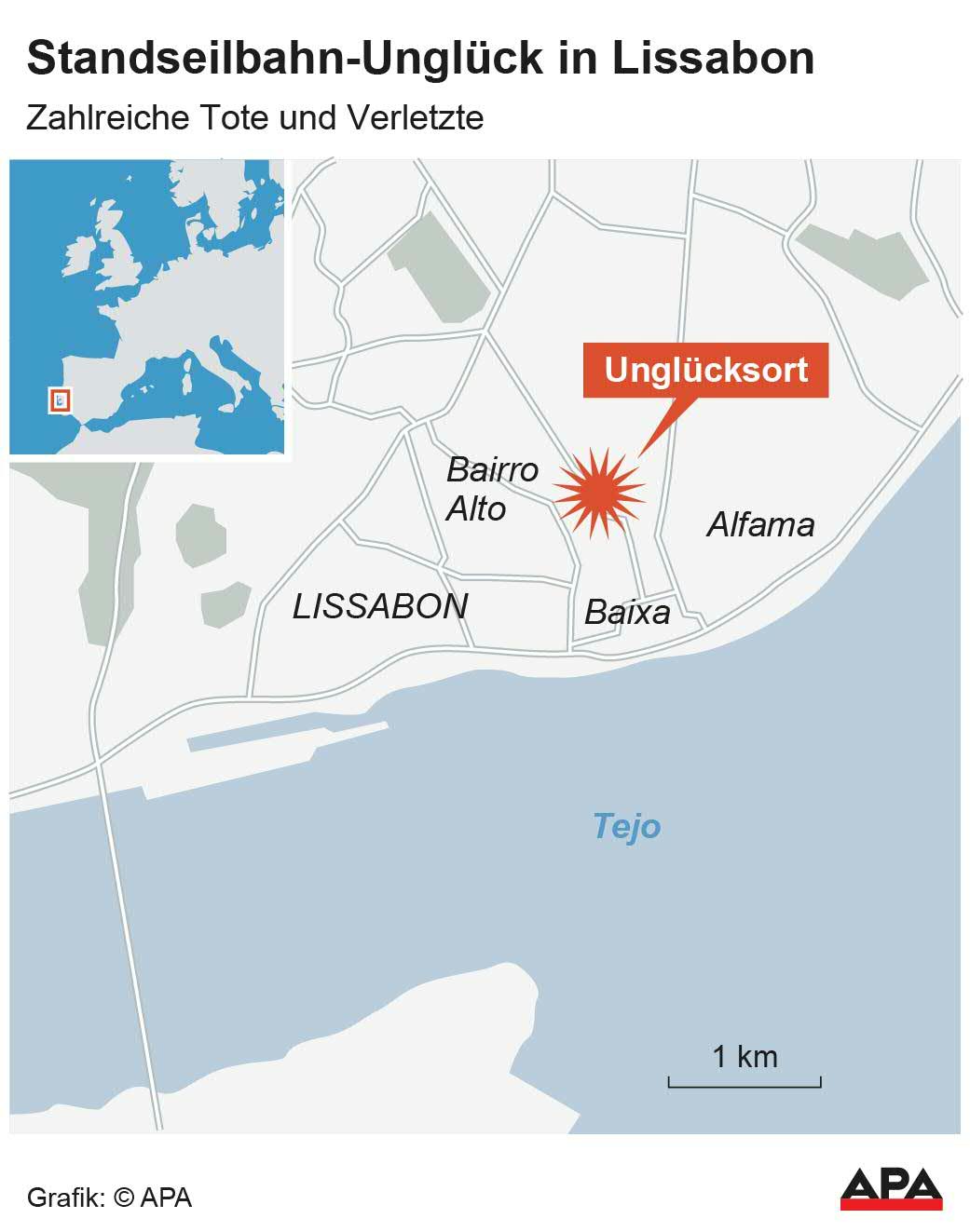 Karte Lissabon, Unglcksort; Die Auslieferung der APA-Grafiken als Embed-Code ist ausschlie§lich Kunden mit einer gltigen Vereinbarung fr Grafik-Pauschalierung vorbehalten. Dabei inkludiert sind automatisierte Schrift- und Farbanpassungen an die jeweilige CI. Fr weitere Informationen wenden Sie sich bitte an unser Grafik-Team unter grafik@apa.at. GRAFIK 1128-25, 88 x 112 mm Karte Lissabon, Unglcksort; Die Auslieferung der APA-Grafiken als Embed-Code ist ausschlie§lich Kunden mit einer gltigen Vereinbarung fr Grafik-Pauschalierung vorbehalten. Dabei inkludiert sind automatisierte Schrift- und Farbanpassungen an die jeweilige CI. Fr weitere Informationen wenden Sie sich bitte an unser Grafik-Team unter grafik@apa.at. GRAFIK 1128-25, 88 x 112 mm