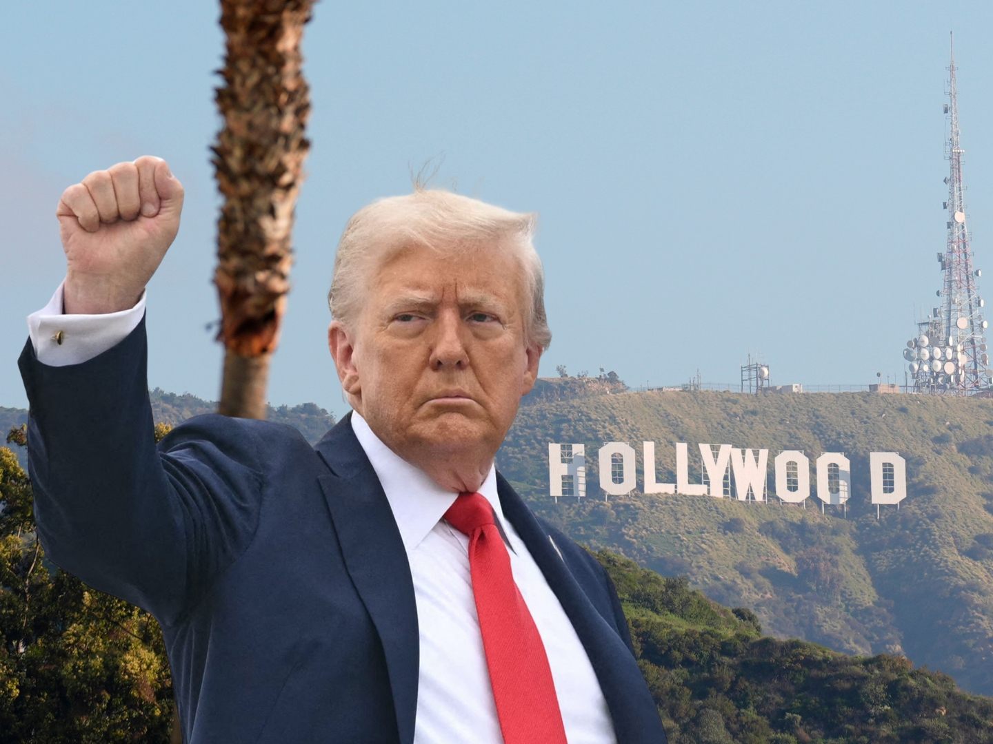Donald Trump will Filme aus dem Ausland mit 100 Prozent Zoll belegen. Donald Trump will Filme aus dem Ausland mit 100 Prozent Zoll belegen.
