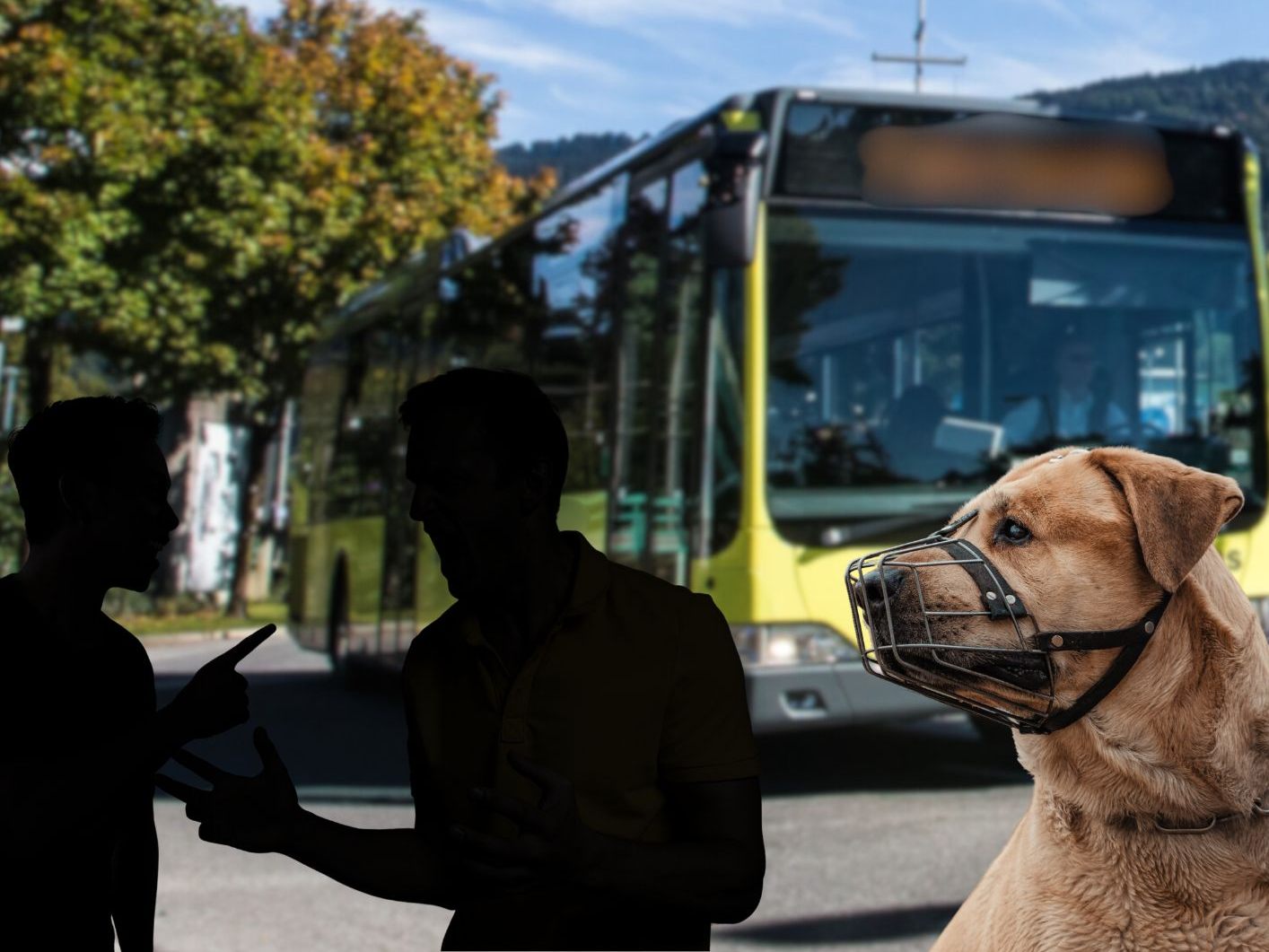 Ein Maulkorb-Streit zwischen Busfahrer und Fahrgast eskalierte.