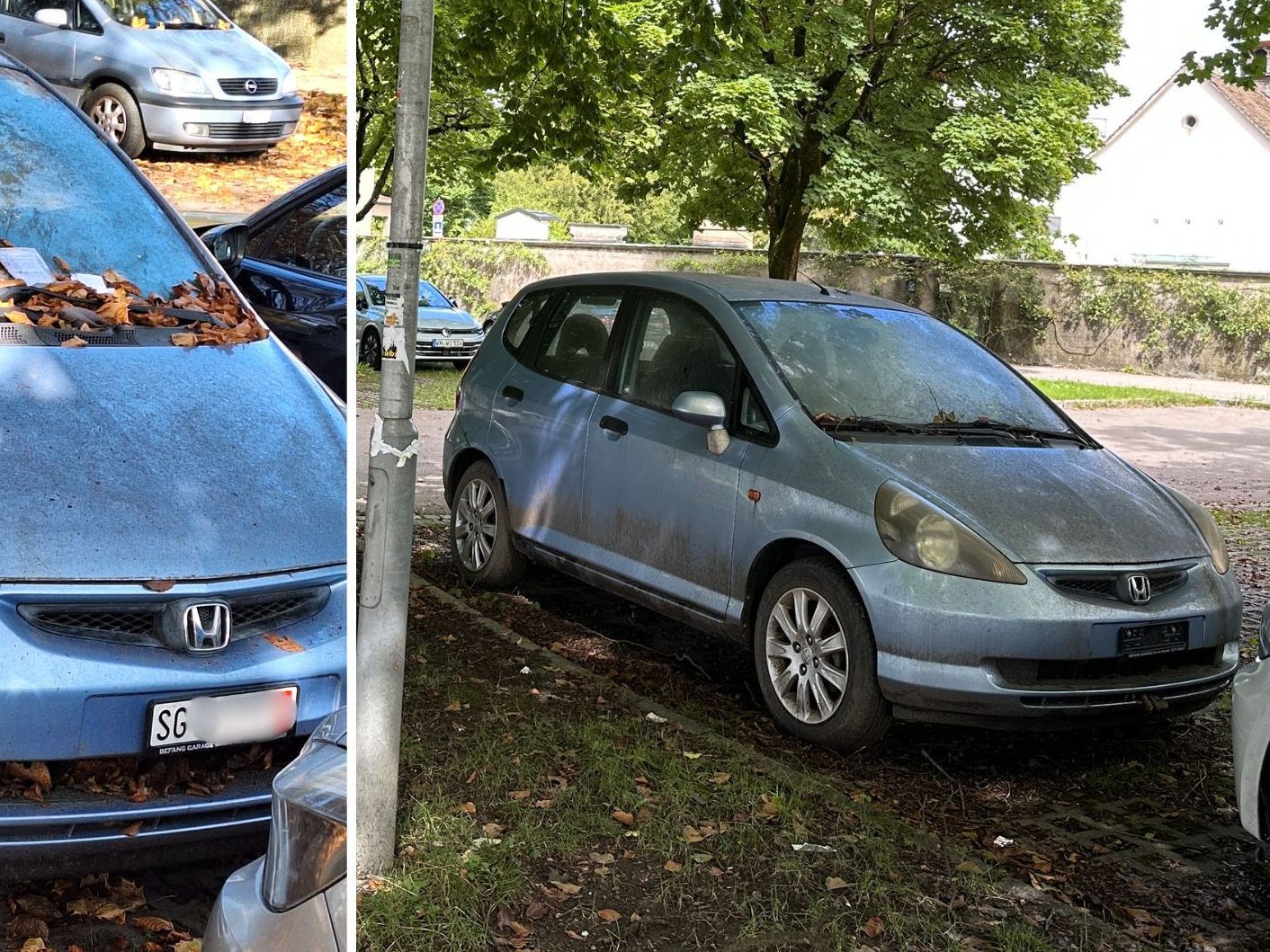 Das Kennzeichen war bekannt, trotzdem steht das Auto noch da. Das Kennzeichen war bekannt, trotzdem steht das Auto noch da.