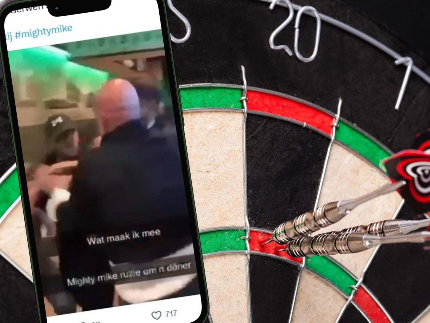 Darts-Weltmeister Michael van Gerwen geriet in einen handfesten Streit. Darts-Weltmeister Michael van Gerwen geriet in einen handfesten Streit.