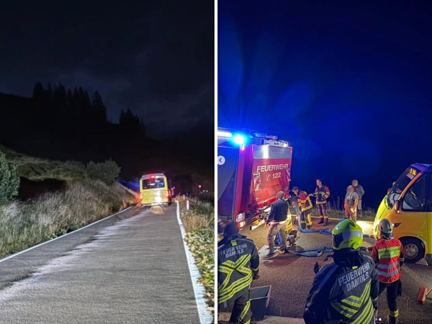 Im Einsatz standen die Feuerwehren Laterns und Damüls. Im Einsatz standen die Feuerwehren Laterns und Damüls.