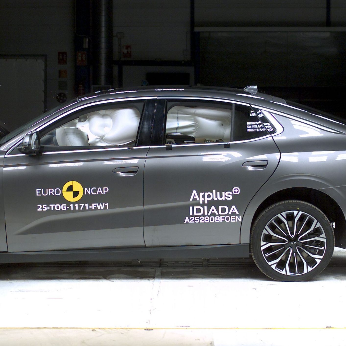 Das sind die Crashtest-Ergebnisse.