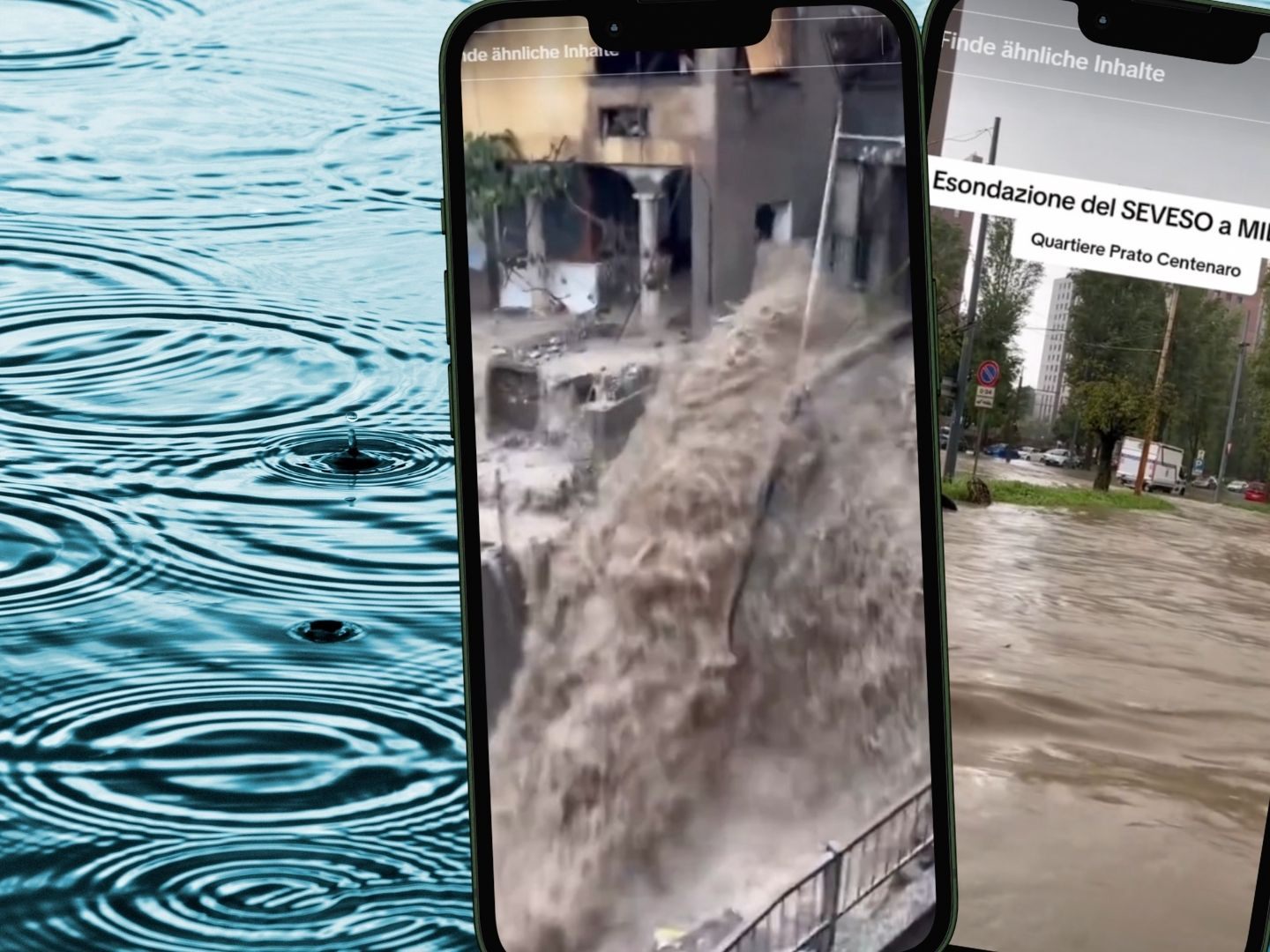 Regengüsse und Hochwasser halten Italien in Atem. Regengüsse und Hochwasser halten Italien in Atem.