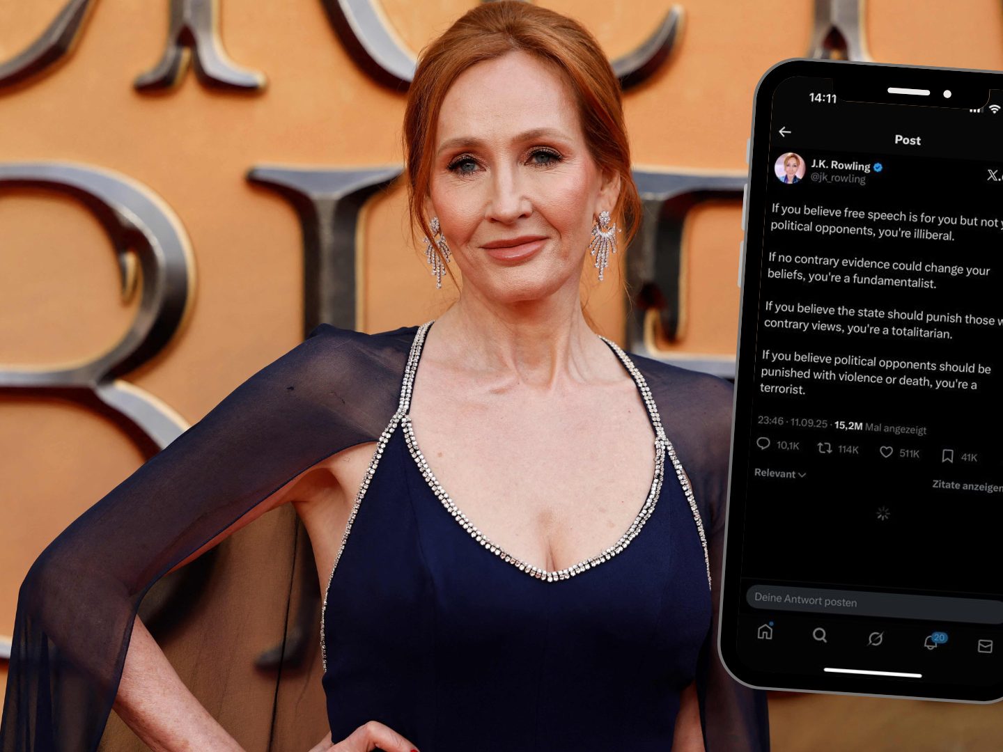 Rowling zitiert Hitler: Scharfe Kritik nach verstörendem Tweet Rowling zitiert Hitler: Scharfe Kritik nach verstörendem Tweet