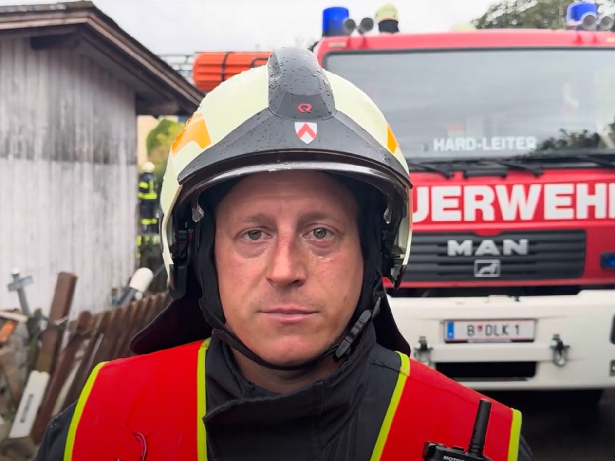 Pascal Hilbe von der Feuerwehr Höchst im Interview.