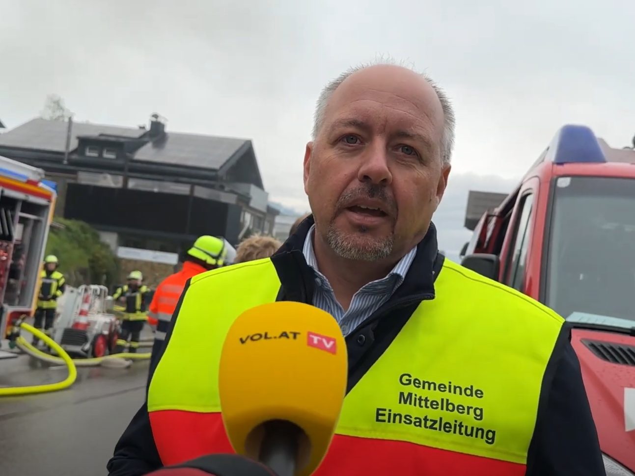 Bürgermeister Joachim Fitz zum Brand.