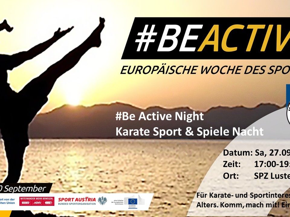 Die europaweite Veranstaltung BeActive Night macht Halt in Lustenau