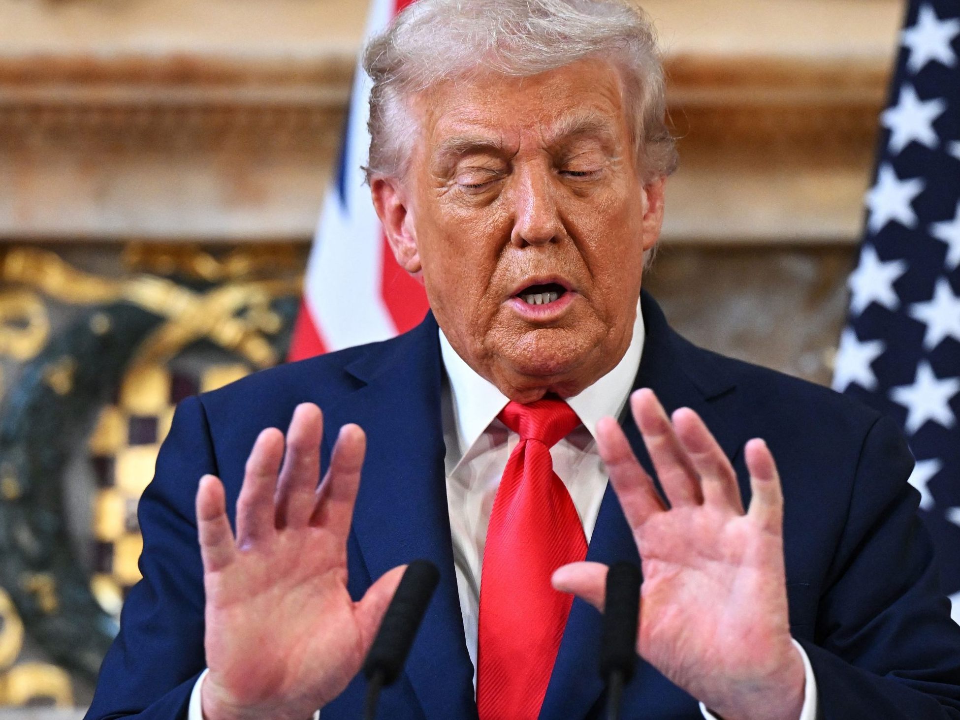 US-Präsident äußerte sich bei Pressekonferenz mit Großbritanniens Premier Starmer enttäuscht über Wladimir Putin. US-Präsident äußerte sich bei Pressekonferenz mit Großbritanniens Premier Starmer enttäuscht über Wladimir Putin.