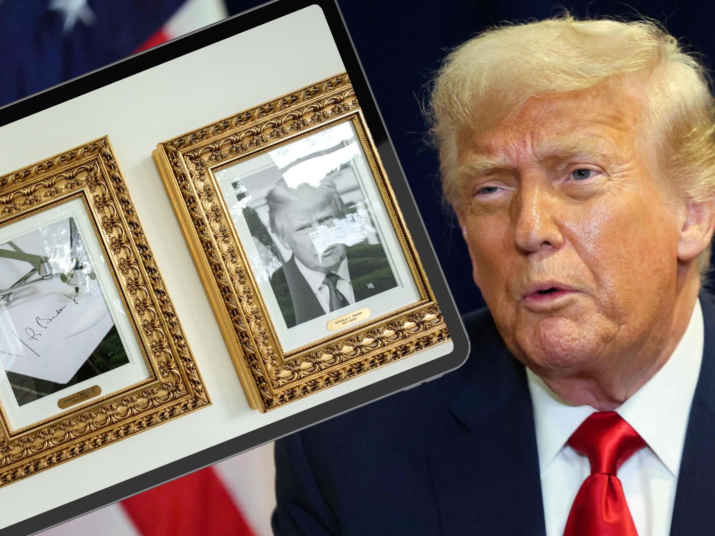 Die BIlder in der US-Präsidenten-Galerie im Weißen Haus hat ein "Update" bekommen. Die BIlder in der US-Präsidenten-Galerie im Weißen Haus hat ein "Update" bekommen.