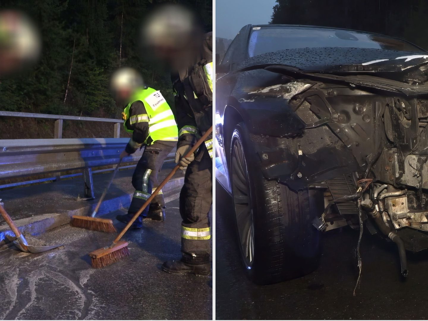 Unfall auf der L200: Polizei vermutet Aquaplaning