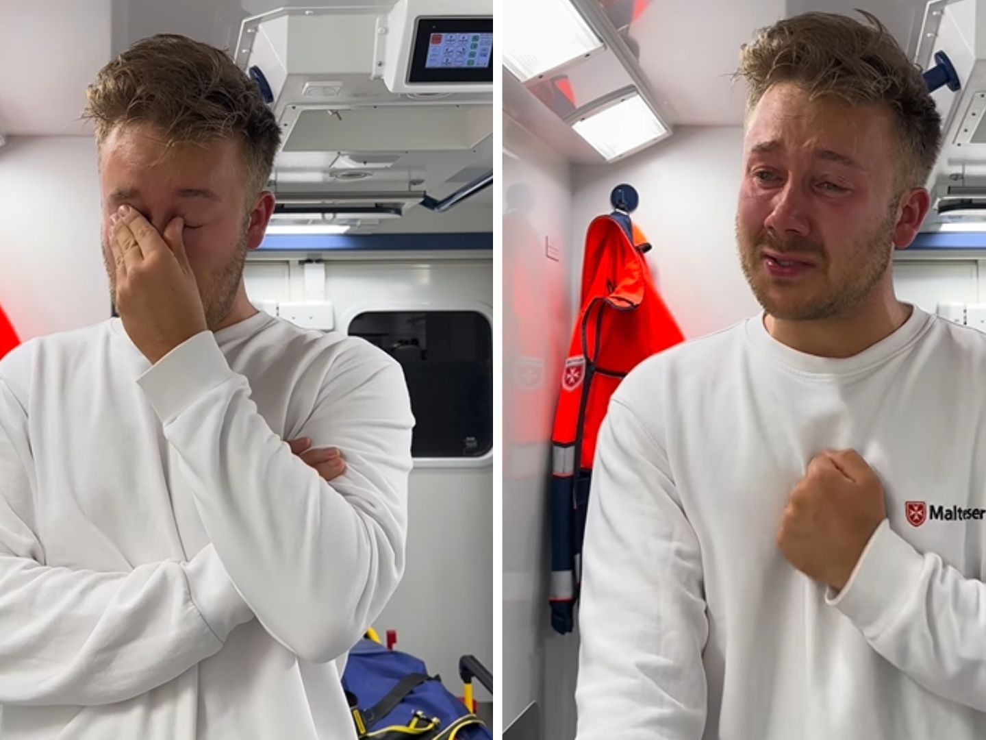 Dieses Video geht viral: Ein Sanitäter berichtet von seinem Einsatz, bei dem er ein Baby reanimieren musste. Dieses Video geht viral: Ein Sanitäter berichtet von seinem Einsatz, bei dem er ein Baby reanimieren musste.