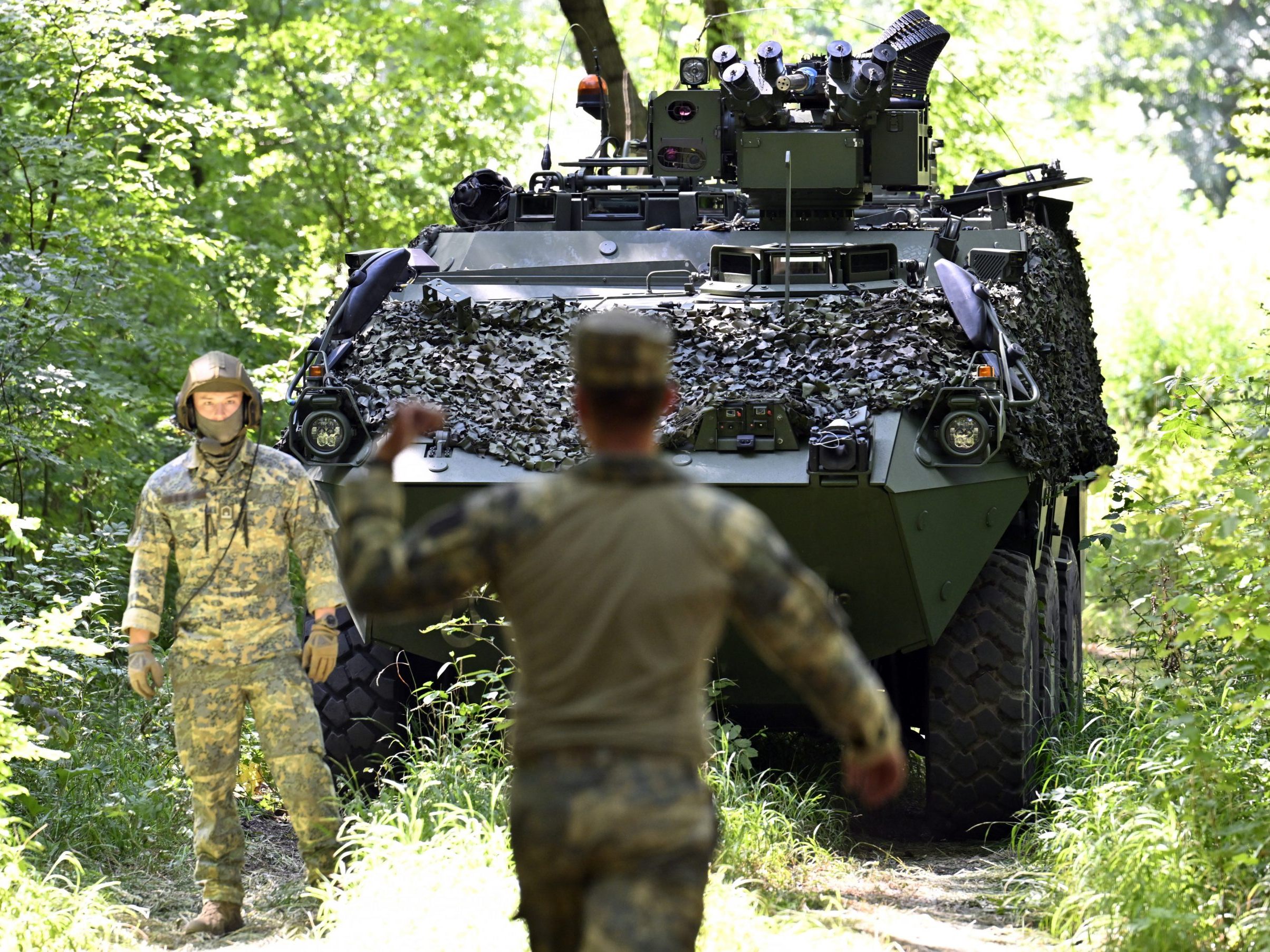 Auch die Pandur-Radpanzer sollen künftig mit modernen Drohnenabwehrsystemen ausgestattet werden. Auch die Pandur-Radpanzer sollen künftig mit modernen Drohnenabwehrsystemen ausgestattet werden.
