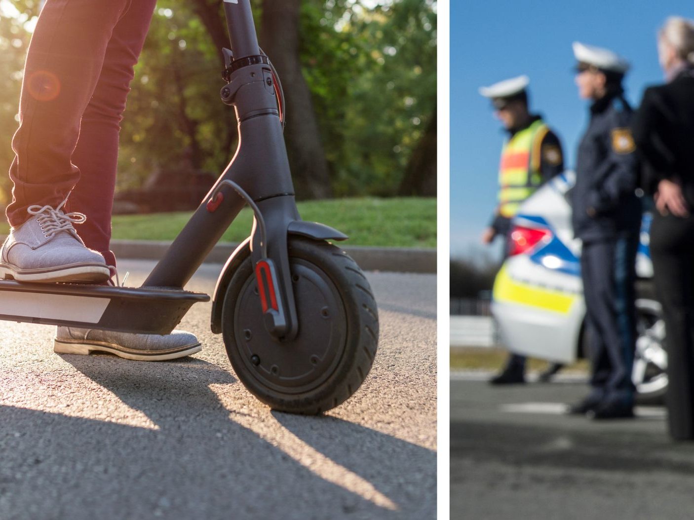 In Lindau hat die Polizei zwei 13-Jährige aus Österreich gestoppt. Sie fuhren mit nicht versicherten E-Scootern – und waren zu jung für den Straßenverkehr. (Symbolbild) In Lindau hat die Polizei zwei 13-Jährige aus Österreich gestoppt. Sie fuhren mit nicht versicherten E-Scootern – und waren zu jung für den Straßenverkehr. (Symbolbild)