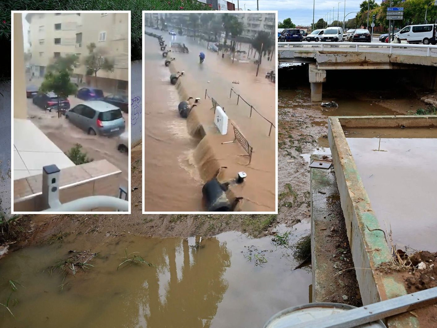 Höchste Warnstufe auf Ibiza und Formentera. Höchste Warnstufe auf Ibiza und Formentera.