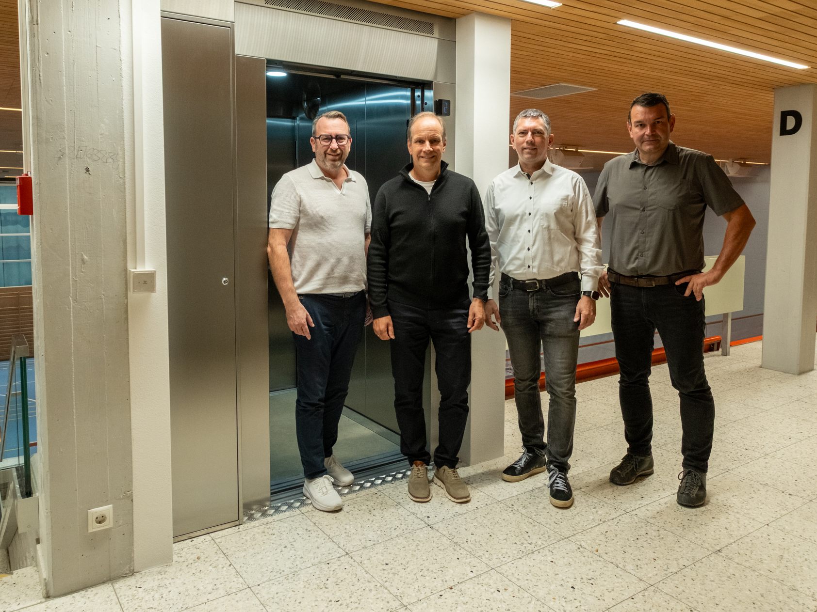 v. l. Wirtschaftsstadtrat Dietmar Amann, Bürgermeister Dieter Egger, LAbg. Vizebürgermeister Markus Klien, Baustadtrat Simon Aberer v. l. Wirtschaftsstadtrat Dietmar Amann, Bürgermeister Dieter Egger, LAbg. Vizebürgermeister Markus Klien, Baustadtrat Simon Aberer