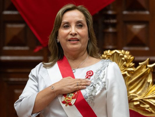 Dina Boluarte war seit Dezember 2022 Präsidentin des Landes