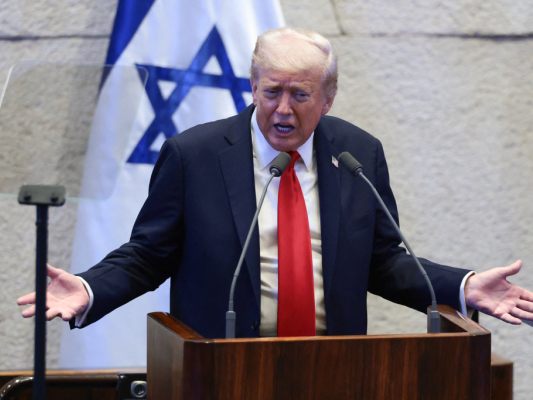 Trump vor Knesset in Jerusalem
