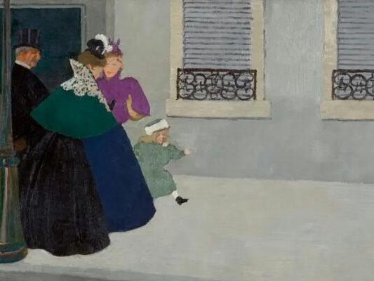 Félix Vallottons Gemälde "En promenade"