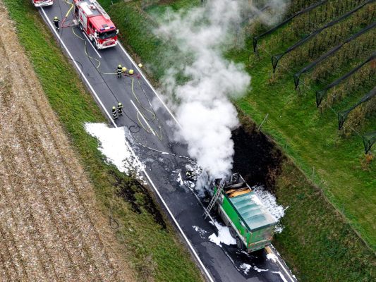Feuerwehren bei Riegersburg im Einsatz Feuerwehren bei Riegersburg im Einsatz